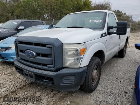 2013 Ford F-250 XL with VIN 1FTBF2A68DEB82111, listed as a Copart auction lot 80050794 with 154,577 mi miles and Clean Title. Bid and sale history available at DreamBid. Image 1.