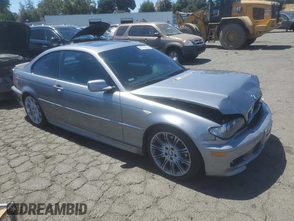2004 BMW 3 Series 330Ci with VIN WBABD53464PL14996, listed as a Copart auction lot 63722424 with 137,923 mi miles and Salvage Title. Bid and sale history available at carsss.com. Image 4.