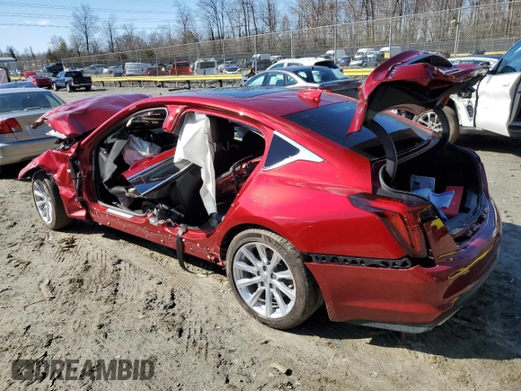 2024 Cadillac CT5 Luxury with VIN 1G6DX5RK0R0107242, listed as a Copart auction lot 44237425 with Not provided miles and Salvage title. Bid and sale history available at DreamBid. Image 2.