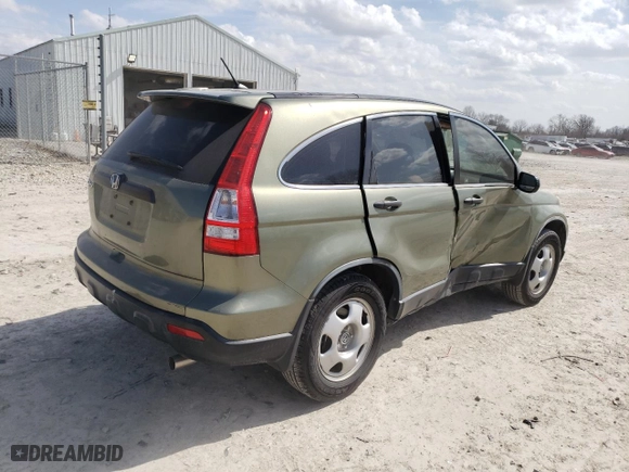 2008 Honda CR-V LX with VIN JHLRE38318C056597, listed as a Copart auction lot 49350645 with 72,118 mi miles and Salvage Title. Bid and sale history available at carsss.com. Image 3.