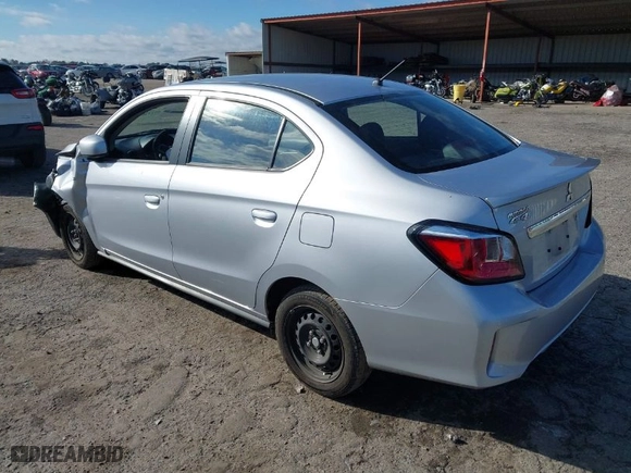 2024 Mitsubishi Mirage G4 ES with VIN ML32FUFJ4RHF05283, listed as a IAAI auction lot 41222883 with 34,218 mi miles. Bid and sale history available at carsss.com. Image 3.
