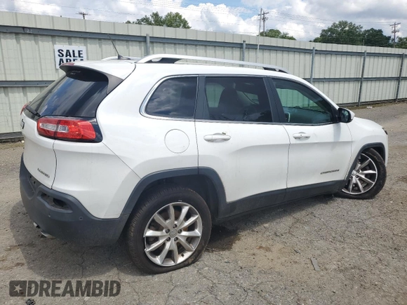 2014 Jeep Cherokee Limited with VIN 1C4PJLDS8EW113742, listed as a Copart auction lot 56478215 with 159,944 mi miles and Salvage title. Bid and sale history available at DreamBid. Image 3.
