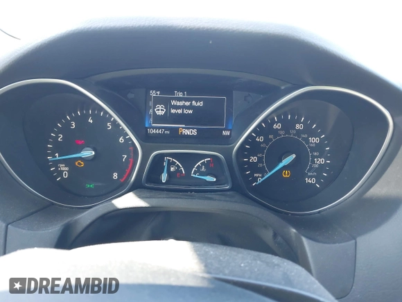 2015 Ford Focus SE with VIN 1FADP3F24FL362949, listed as a IAAI auction lot 41621904 with 104,447 mi miles. Bid and sale history available at carsss.com. Image 7.