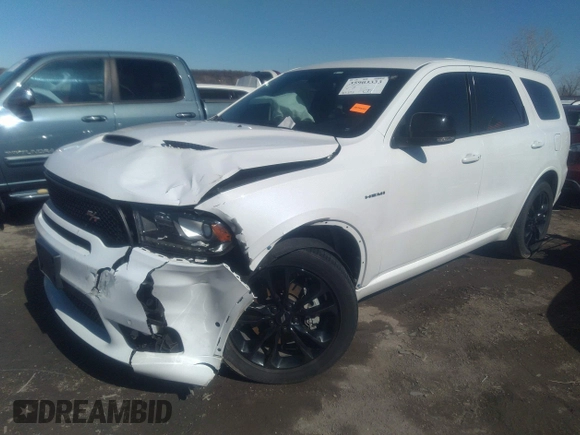 2020 Dodge Durango R/T with VIN 1C4SDHCT4LC186999, listed as a IAAI auction lot 38556165 with 29,393 mi miles and . Bid and sale history available at DreamBid. Image 2.