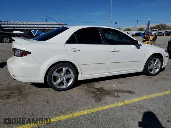 2008 Mazda 6 i Sport VE with VIN 1YVHP80C985M32697, listed as a Copart auction lot 46066365 with 220,856 mi miles and Salvage Title. Bid and sale history available at carsss.com. Image 3.