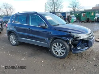 2016 Volkswagen Tiguan S with VIN WVGBV7AX5GW526285, listed as a IAAI auction lot 41445284 with 130,954 mi miles and . Bid and sale history available at DreamBid. Image 1.