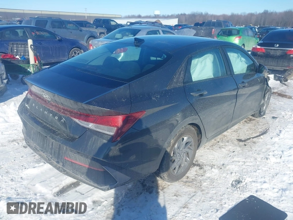 2024 Hyundai Elantra SEL with VIN KMHLM4DG0RU745218, listed as a IAAI auction lot 41634686 with 13,690 mi miles and . Bid and sale history available at DreamBid. Image 4.