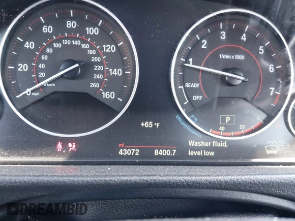 2017 BMW 3 Series 330i xDrive with VIN WBA8D9G37HNU65303, listed as a IAAI auction lot 41813598 with 43,072 mi miles. Bid and sale history available at carsss.com. Image 16.