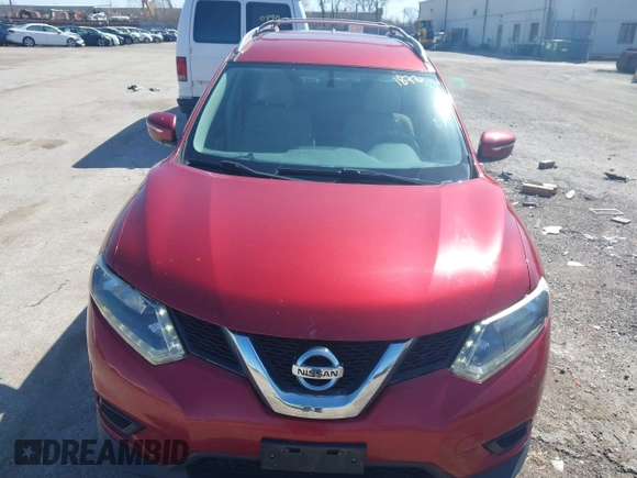 2014 Nissan Rogue SV with VIN 5N1AT2MV7EC829288, listed as a IAAI auction lot 41991872 with 266,094 mi miles. Bid and sale history available at carsss.com. Image 15.