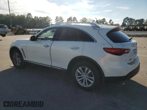 2012 Infiniti FX35 with VIN JN8AS1MW4CM156367, listed as a Copart auction lot 71313784 with 166,385 mi miles and Non Repairable. Bid and sale history available at carsss.com. Image 2.
