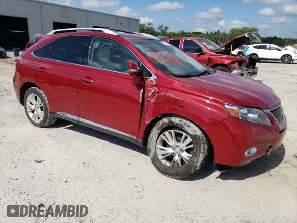 2012 Lexus RX 450h with VIN JTJBC1BA3C2049887, listed as a Copart auction lot 56978415 with 162,626 mi miles and Salvage title. Bid and sale history available at DreamBid. Image 4.