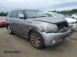 2011 Infiniti QX56 7-passenger with VIN JN8AZ2NE4B9006915, listed as a Copart auction lot 61909295 with 157,700 mi miles and Clean title. Bid and sale history available at DreamBid. Image 4.
