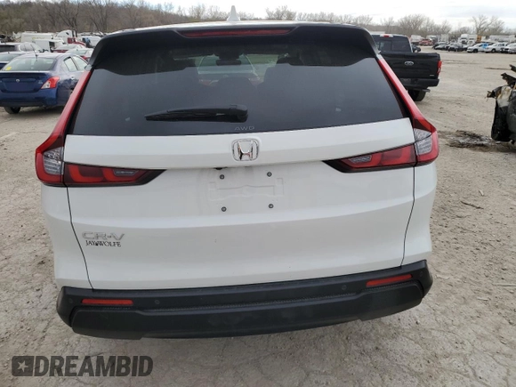 2025 Honda CR-V EX-L with VIN 2HKRS4H78SH433954, listed as a Copart auction lot 50296815 with 1,509 mi miles and Salvage Title. Bid and sale history available at DreamBid. Image 6.