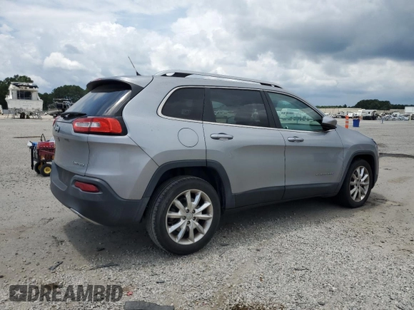 2014 Jeep Cherokee Limited with VIN 1C4PJLDS5EW204516, listed as a Copart auction lot 62329445 with 127,042 mi miles and Salvage title. Bid and sale history available at DreamBid. Image 3.
