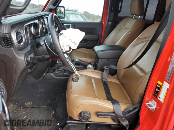 2021 Jeep Wrangler Unlimited Rubicon with VIN 1C4HJXFN6MW820324, listed as a Copart auction lot 85169434 with 48,391 mi miles and Salvage Title. Bid and sale history available at DreamBid. Image 7.