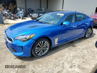 2018 Kia Stinger Premium with VIN KNAE25LA9J6037500, listed as a Copart auction lot 63330054 with 31,234 mi miles and Salvage Title. Bid and sale history available at DreamBid. Image 1.