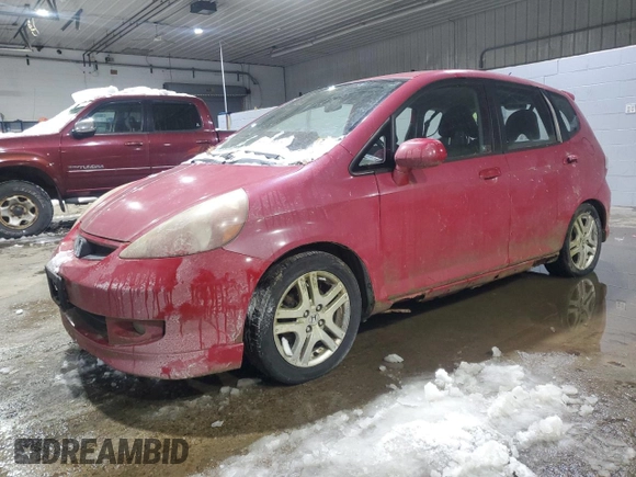 2007 Honda Fit Sport with VIN JHMGD37607S001354, listed as a Copart auction lot 45684445 with 203,204 mi miles and Clean Title. Bid and sale history available at carsss.com. Image 1.