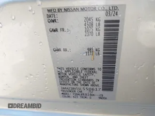2025 Nissan LEAF S z VIN 1N4AZ1BV5SC550617, wystawiony jako IAAI lot #42295619 z przebiegiem 2 177 mil mil oraz . Historia ofert i sprzedaży dostępna na DreamBid. Obrazek 9.
