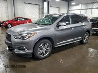2019 Infiniti QX60 Luxe with VIN 5N1DL0MM7KC567163, listed as a Copart auction lot 49100445 with 89,030 mi miles and Salvage title. Bid and sale history available at DreamBid. Image 1.