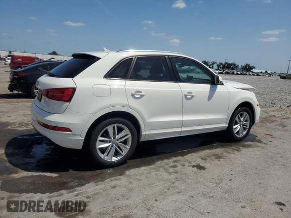 2017 Audi Q3 Premium with VIN WA1BCCFS7HR014683, listed as a Copart auction lot 54739465 with 64,917 mi miles and Salvage title. Bid and sale history available at DreamBid. Image 3.