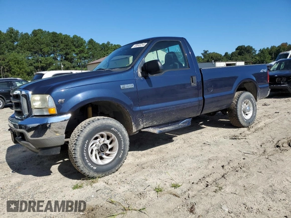2002 Ford Super Duty F-250 XL with VIN 1FTNF21L92EB18384, listed as a Copart auction lot 69849294 with 0 mi miles and Salvage Title. Bid and sale history available at carsss.com. Image 1.