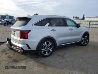 2023 Kia Sorento Hybrid EX with VIN KNDRHDLG7P5195401, listed as a Copart auction lot 87529505 with 18,225 mi miles and Salvage Title. Bid and sale history available at carsss.com. Image 3.