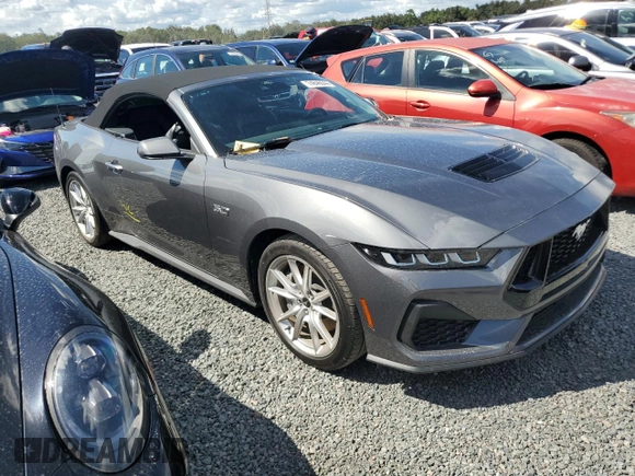 2024 Ford Mustang GT Premium with VIN 1FAGP8FF1R5123882, listed as a Copart auction lot 74846044 with Not provided miles and Salvage title. Bid and sale history available at DreamBid. Image 4.