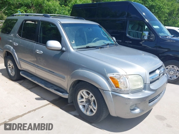 2006 Toyota Sequoia SR5 with VIN 5TDBT44AX6S260731, listed as a IAAI auction lot 42106200 with 223,927 mi miles and . Bid and sale history available at DreamBid. Image 1.