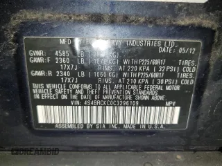 2012 Subaru Outback 2.5i Limited with VIN 4S4BRCKC0C3296109, listed as a Copart auction lot 49066925 with 166,710 mi miles and Non Repairable. Bid and sale history available at carsss.com. Image 13.