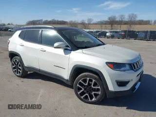 2018 Jeep Compass Limited with VIN 3C4NJDCB5JT149189, listed as a IAAI auction lot 41799484 with 115,470 mi miles. Bid and sale history available at carsss.com. Image 1.