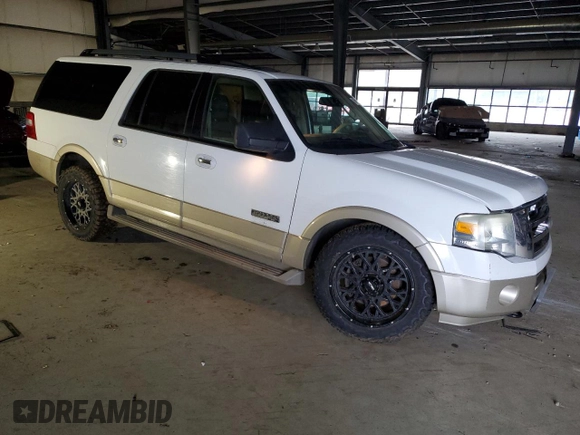 2007 Ford Expedition Max Eddie Bauer with VIN 1FMFK18577LA30515, listed as a Copart auction lot 88598315 with 143,270 mi miles and Salvage Title. Bid and sale history available at DreamBid. Image 4.