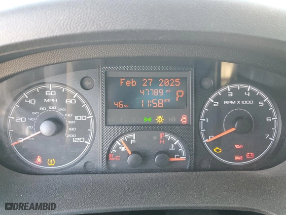 2019 Ram ProMaster Cargo Van with VIN 3C6TRVDG4KE523109, listed as a Copart auction lot 45537425 with 47,789 mi miles and Salvage Title. Bid and sale history available at carsss.com. Image 9.
