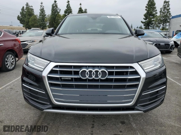 2018 Audi Q5 Premium with VIN WA1ANAFY1J2203987, listed as a Copart auction lot 50774035 with 57,424 mi miles and Salvage Title. Bid and sale history available at carsss.com. Image 5.