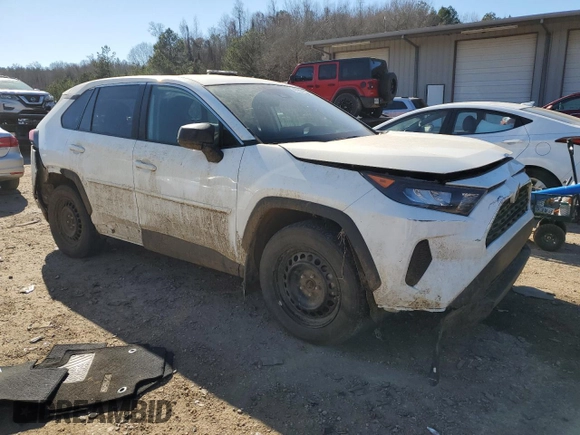 2022 Toyota RAV4 LE with VIN 2T3F1RFV8NW315825, listed as a Copart auction lot 41907285 with 37,497 mi miles and Salvage Title. Bid and sale history available at carsss.com. Image 4.