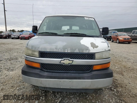 2007 Chevrolet Express Passenger with VIN 1GAHG39UX71101095, listed as a Copart auction lot 41585775 with 356,651 mi miles and Salvage title. Bid and sale history available at DreamBid. Image 5.