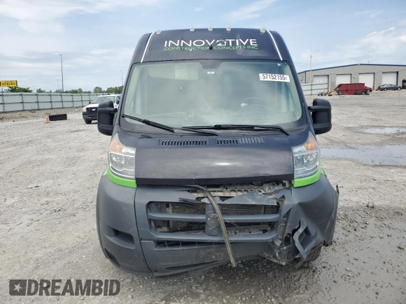 2014 Ram ProMaster Cargo z VIN 3C6TRVDG5EE104271, wystawiony jako Copart lot #57152155 z przebiegiem 145 129 mil mil oraz Szkoda całkowita • Salvage title. Historia ofert i sprzedaży dostępna na DreamBid. Obrazek 5.