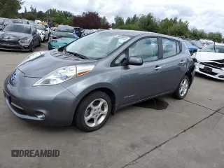 2015 Nissan LEAF SV with VIN 1N4AZ0CP5FC307552, listed as a Copart auction lot 56620624 with 40,007 mi miles and Salvage Title. Bid and sale history available at carsss.com. Image 1.