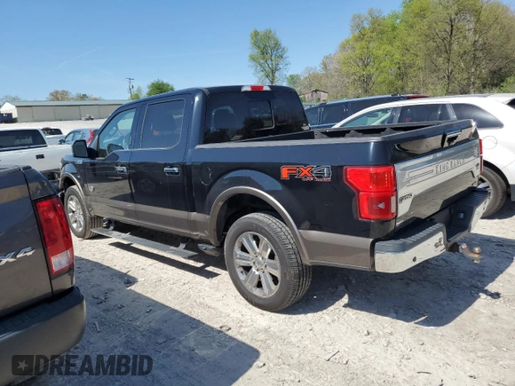 2018 Ford F-150 XL with VIN 1FTEW1EG7JFB79152, listed as a Copart auction lot 51758235 with 160,559 mi miles and Salvage Title. Bid and sale history available at carsss.com. Image 2.