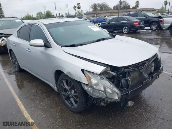 2014 Nissan Maxima 3.5 SV with VIN 1N4AA5AP2EC906642, listed as a IAAI auction lot 41759581 with 156,384 mi miles. Bid and sale history available at carsss.com. Image 1.