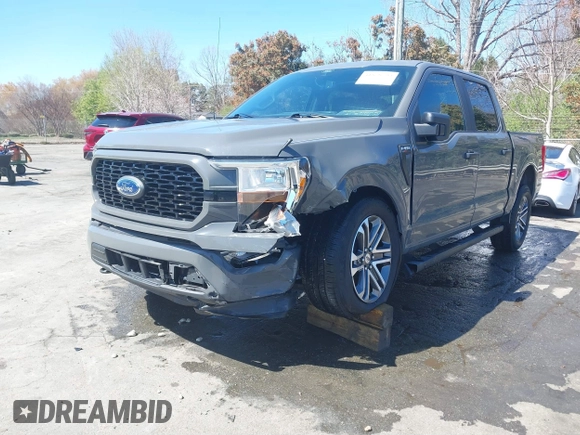 2021 Ford F-150 XL with VIN 1FTEW1EP0MFA56166, listed as a IAAI auction lot 41858793 with 48,498 mi miles and . Bid and sale history available at DreamBid. Image 17.