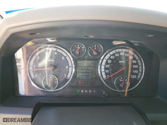 2009 Dodge Ram 1500 Laramie with VIN 1D3HB13TX9J511349, listed as a Copart auction lot 49852735 with 213,541 mi miles and Salvage Title. Bid and sale history available at carsss.com. Image 9.