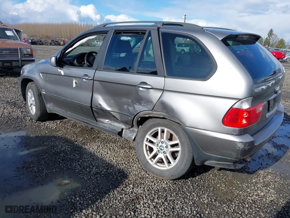 2004 BMW X5 3.0i with VIN 5UXFA13574LU36237, listed as a IAAI auction lot 41787350 with 1 mi miles. Bid and sale history available at carsss.com. Image 3.