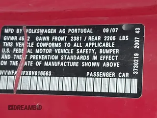 2008 Volkswagen Eos Lux z VIN WVWFA71FX8V016563, wystawiony jako IAAI lot #41688712 z przebiegiem 240 888 mil mil oraz . Historia ofert i sprzedaży dostępna na DreamBid. Obrazek 9.