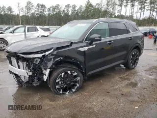 2025 Kia Sorento EX z VIN 5XYRH4JF9SG345132, wystawiony jako Copart lot #88854005 z przebiegiem 1 313 mil mil oraz Szkoda całkowita • Salvage title. Historia ofert i sprzedaży dostępna na DreamBid. Obrazek 1.