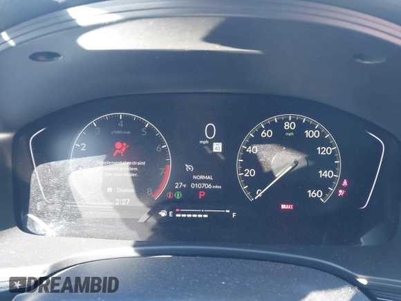 2024 Honda Civic Sport with VIN 2HGFE2F51RH553972, listed as a IAAI auction lot 41630597 with 10,706 mi miles and . Bid and sale history available at DreamBid. Image 7.