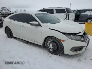 2017 Honda Civic Sedan LX with VIN 2HGFC2F63HH036508, listed as a Copart auction lot 45645455 with 156,366 mi miles and Salvage Title. Bid and sale history available at carsss.com. Image 4.