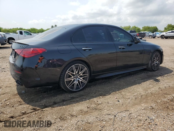 2023 Mercedes-Benz C 43 AMG with VIN W1KAF8HB5PR115101, listed as a Copart auction lot 53560305 with 13,488 mi miles and Salvage title. Bid and sale history available at DreamBid. Image 3.