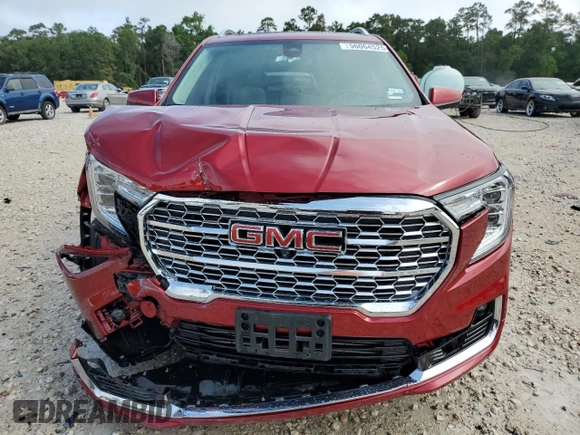 2023 GMC Terrain Denali with VIN 3GKALXEGXPL250390, listed as a Copart auction lot 56064525 with 24,512 mi miles and Salvage title. Bid and sale history available at DreamBid. Image 5.