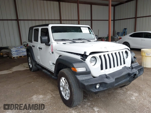2023 Jeep Wrangler Sport S with VIN 1C4HJXDG8PW620005, listed as a IAAI auction lot 42117455 with 25,725 mi miles and . Bid and sale history available at DreamBid. Image 1.