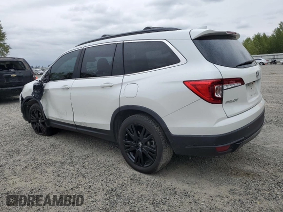2021 Honda Pilot Special Edition with VIN 5FNYF6H29MB062742, listed as a Copart auction lot 54957435 with 66,915 mi miles and Salvage Title. Bid and sale history available at DreamBid. Image 2.
